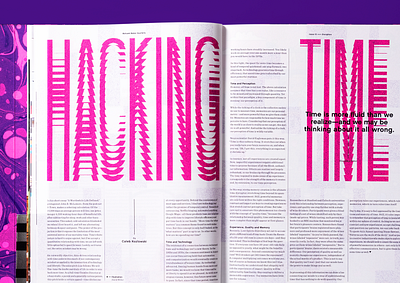 Hacking Time Type editorial editorial design geometric glitch glitch art illustration texture type typeface typogaphy typography art