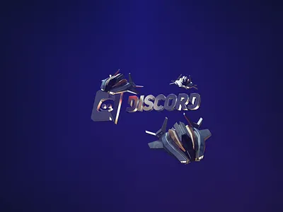 Ship discord Banner 3d art 3d artist cyberpunk illustration low poly lowpolyart neon light