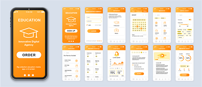 Mobile App UI app billboard mockup business design graphic design illustration instagram post typography ui ux