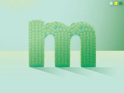 Colorstrations: Mint blends color gradients illustration lemon mint shapes texture wheatgrass