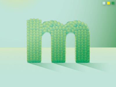 Colorstrations: Mint blends color gradients illustration lemon mint shapes texture wheatgrass