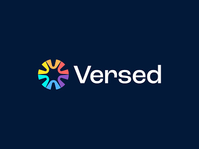 Versed Logo Design brand branding circle colorful design fintech icon logo logodesign loop minimal pay payment smart logo v letter versed wallet