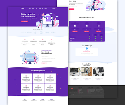 silion landing page design animation app designer design illustration landing page design typography ui ux website website design