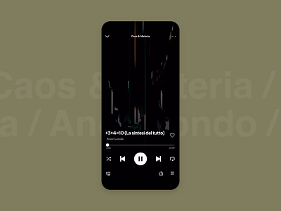 Spotify Canvas x Anor Londo abstract album animation canvas glitch music player product spotify vfx