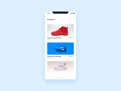 Daily UI #096 - Currently In-Stock android app app design application design design app interface ios mobile mobile app mobile app design nike product product design shoes ui ui design uidesign uiux ux
