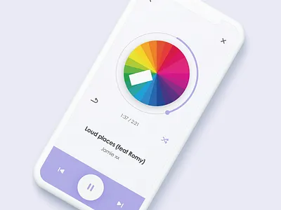 Music app interface design flat icon minimalist music music player typography ui