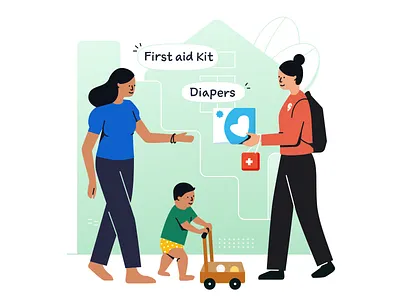 Swiggy Stores onboarding brand illustration graphic design illustration vector