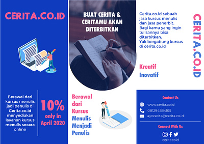 cerita.co.id branding catalogue design flyer flyer design illustrator web