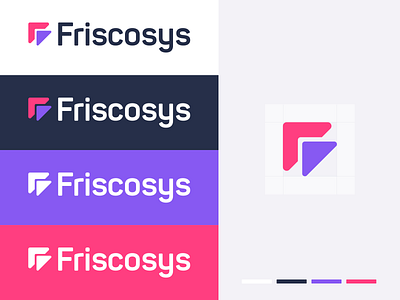 Friscosys Logo Design brand brandideas brandidentity branding branding design clean colorful company brand logo company logo guidelines icon illustration it services logo logo design logo guidelines logodesign symbol vector web