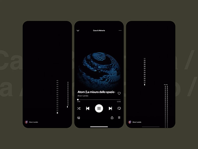 Spotify Canvas x Anor Londo abstract applemusic art canvas generative generative design minimal music player sounddesign spotify vfx