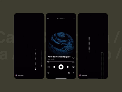 Spotify Canvas x Anor Londo abstract applemusic art canvas generative generative design minimal music player sounddesign spotify vfx