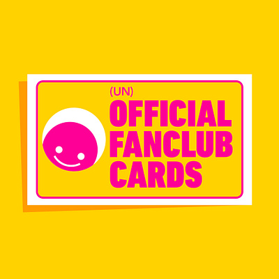 (Un)Official Fanclub Cards branding cards cards design celebrities collectable design fan fanclub logo novelty photoshop