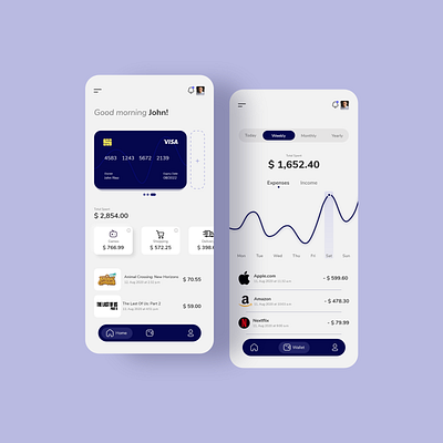 Wallet App app app design card cards ui chart clean creative credit card dailyui designer interface logo mobile mobile design ui ui ux uiux userinterface ux wallet