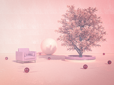Vintage Fantasy 3d architect art direction branding c4d chair cinema4d concept design fantasy illustration iran redshift sofa tehran tree ui ux vintage webdesign