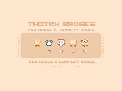 Cute Hangry Anime Character Twitch Badges Design anime twitch badges branding cute stream packages cute twitch badges cute twitch designs cute twitch overlay design gamer girl designs kawaii twitch design logo plamtop tiger sadaharu twitch design sassy streamer sassy twitch design simple twitch design simple twitch overlay