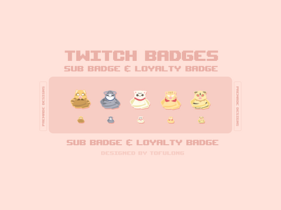 Sassy Teru Anime Character Bozu Twitch Badges Design anime twitch design branding cute stream packages cute twitch badges cute twitch designs cute twitch overlay design gamer girl designs gintama illustration inuyasha kawaii twitch design plamtop taiga sadaharu simple twitch design simple twitch overlay weeb twitch overlay