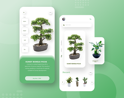 Plant Store Application appdesign design html css market mobile plants ui uidesign uiux ux web design