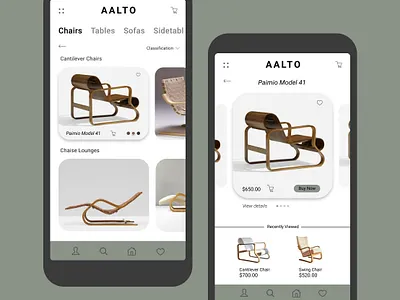 Alvar Aalto Conceptual App Design alvaraalto app design design minimal mobile design ui uidesign ux uxdesign