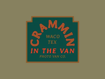 Crammin' in the Van neon neon sign old sign photobooth retro texas van vanagon vintage vw waco