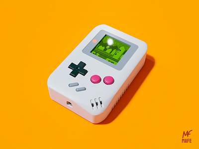 Game Boy 3d blender