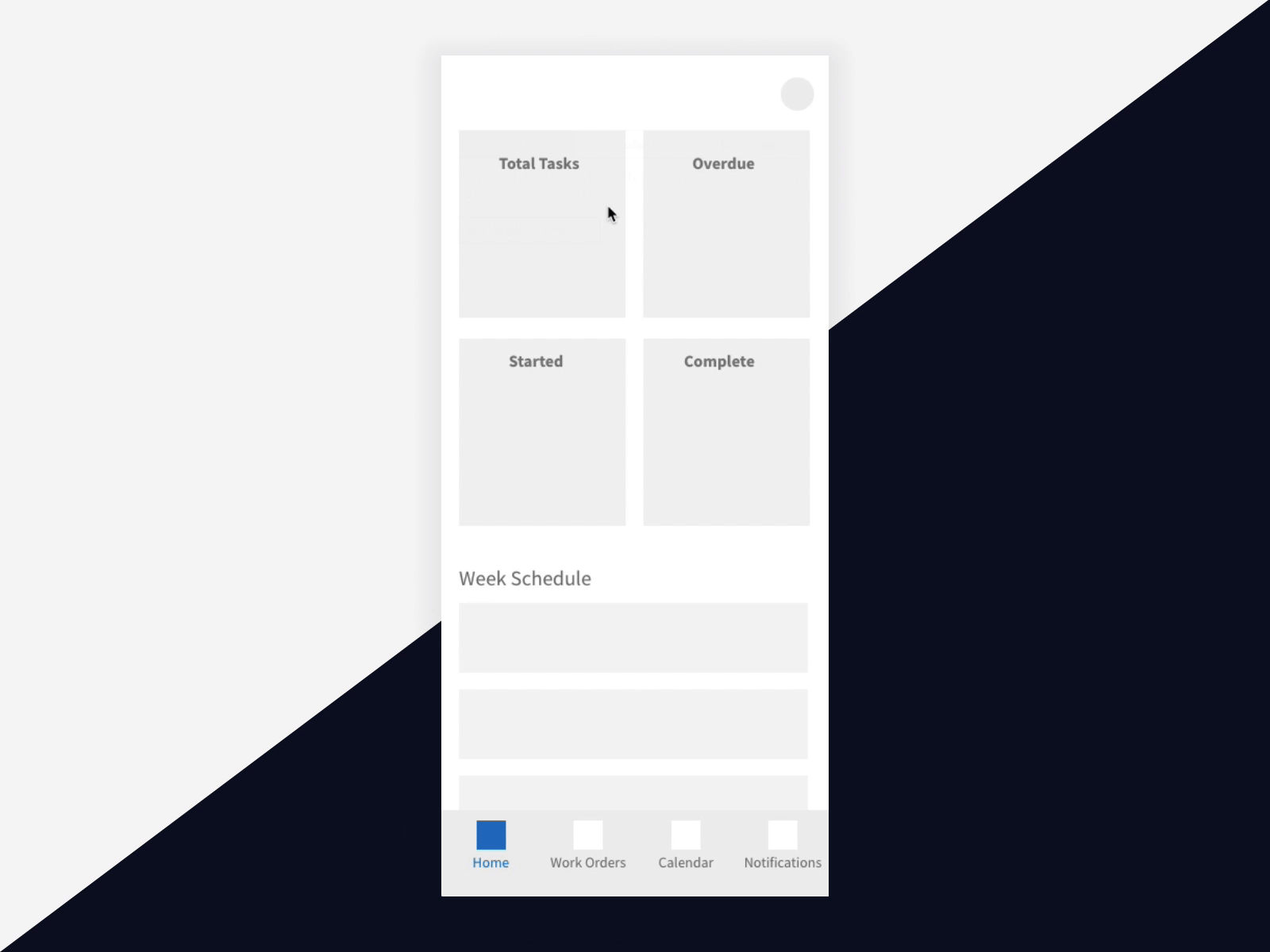 Work Managemnet Flow app design ui