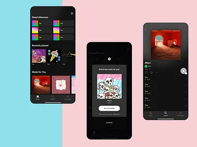 Daily UI Design: Music Streaming daily 100 challenge dailyui illustration music streaming ui uidesign