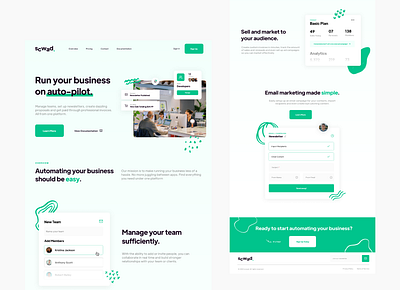 Scwad Landing Page branding landing page ui web app web design webdesign website website design