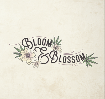 Cannabis Farm Logo Concept blooms blossoms brand creation brand identity branding agency cannabis cannabis branding cannabis farm cannabis leaf logo cannabis logo cannabis packaging design hemp hemp logo leaf logo logo design logotype magnolia typography weed