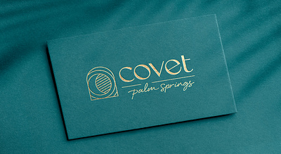 covet palm springs brand identity branding environmental design graphic design illustration jewelry logo logo design retail store
