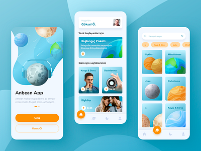 Anbean App app design typography ui ux