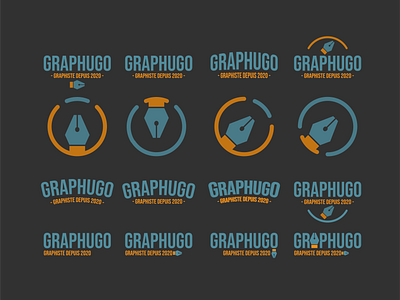 Deuxième planche de logo Graphugo branding creation design dessin graphics icon logo typography vector