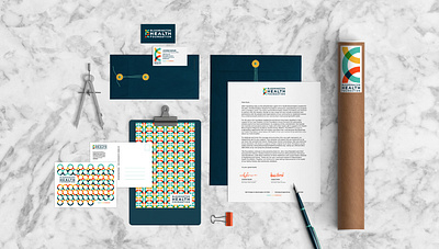 Stationary - Bloomington Health Foundation design mockups stationary design