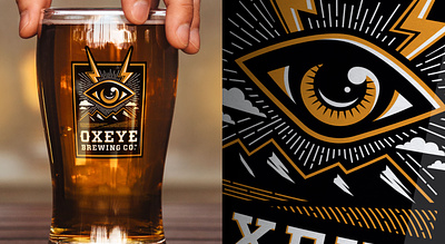 Oxeye Brewing Co. beer brand identity branding brewery food graphic design illustration logo design packaging packaging design