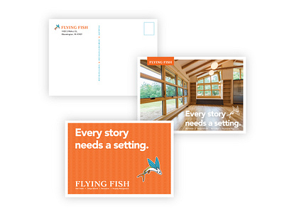 Postcards - Flying Fish design stationary design