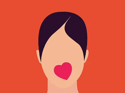 Beating branding card closer design flat game heart illustration orange portrait shop