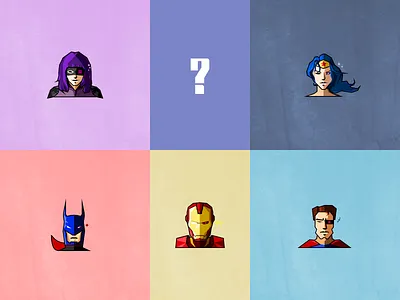 main hero portrait design illustration portrait practice