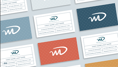 MD Architects - Business Cards design stationary design