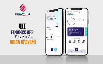 Financial Mobile App UI app branding business design graphic graphic design ui ux vector web