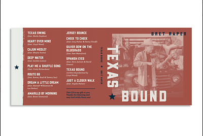 Texas Bound - CD Outside Jacket cd design design