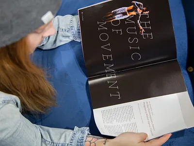 Inside Editorial Spread - The College Magazine design publication