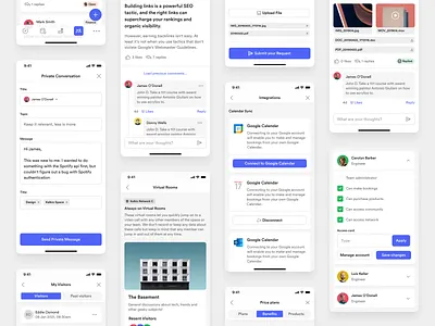 Nexudus - Application applicatin application design invoices ios messaging boards payment history simplicity usability ui ux ui white label