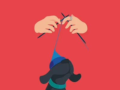 Closer Animation 2d animation after effects animation animation after effects card game design doggy illustration knitting playful redshift shopping app vector