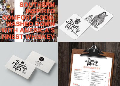 Whiskey Bar Menu & Print Collateral bar menu breakfast menu brunch menu coasters comment card menu design menu layout page layout print collateral design restaurant collateral whiskey whiskey bar