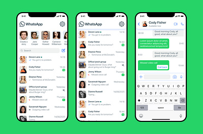 Whatsapp redesign app product design redesign ui ux whatsapp