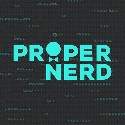 ProperNerd Logo blog branding design graphic design icon logo nerd vector