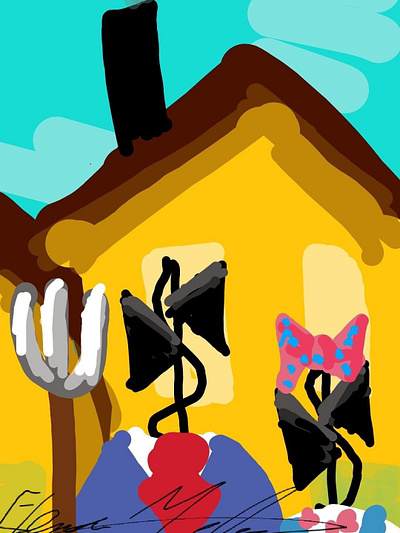 Sirenhead family matters art digital painting horror illustration painting sirenhead