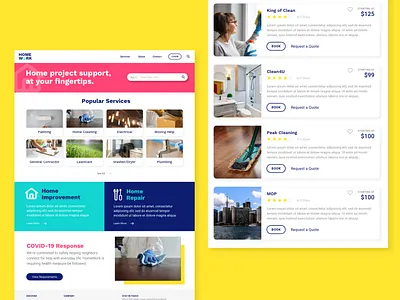 HomeWork Website design landingpage ui uiux ux webpage website
