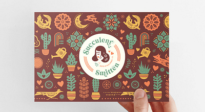 Succulent Smitten brand identity cactus graphic design illustration logo logo design packaging packaging design plants succulent