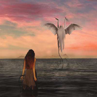 Face your fears art dark dribbble fantasy girl photomanipulation photoshop surreal taiwan