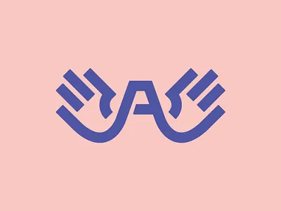 A + Hands Icon bold branding design hand hands illustration logo logo design monogram vector